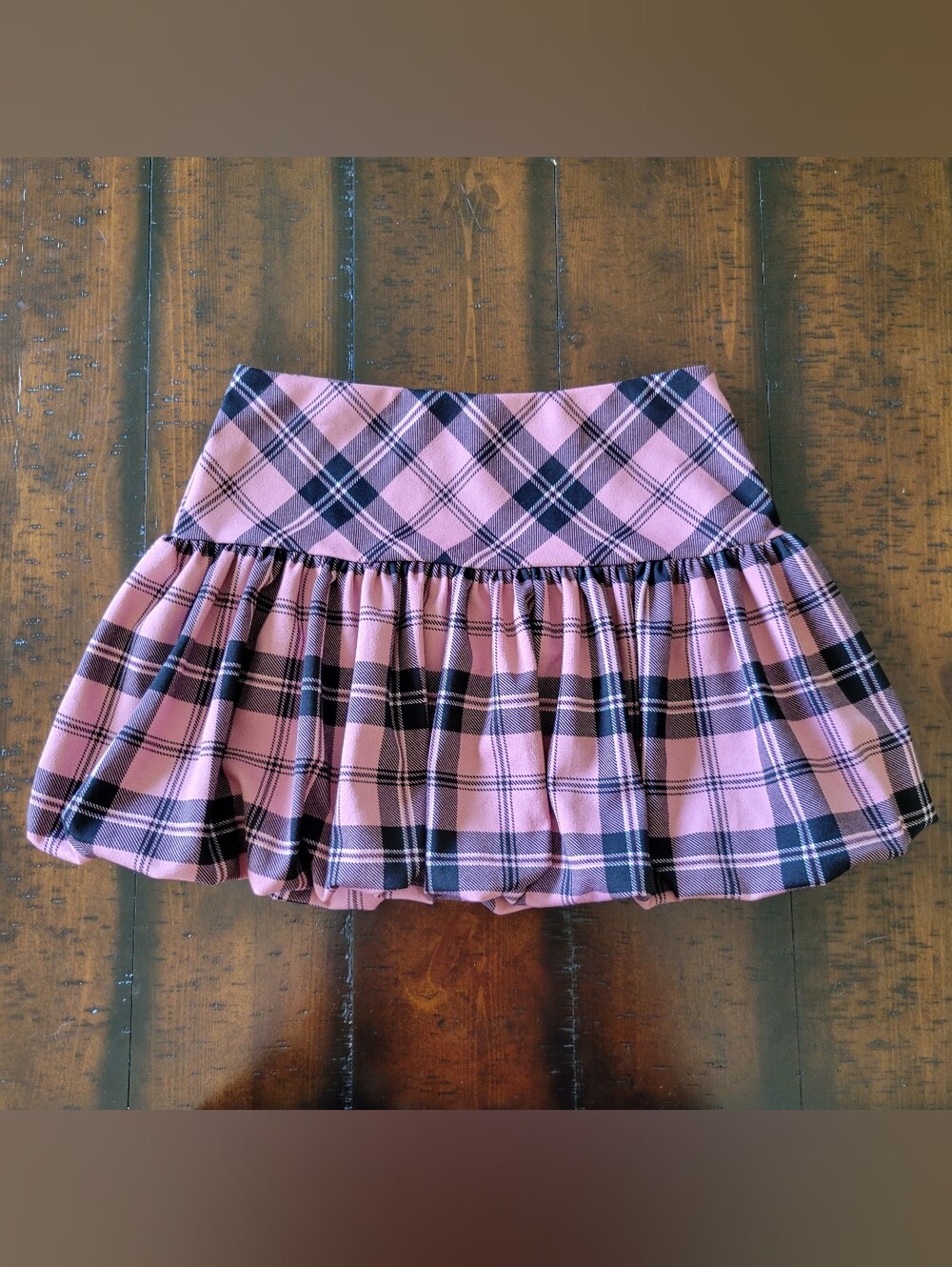 Wearever | Y2K Plaid Bubble Skirt